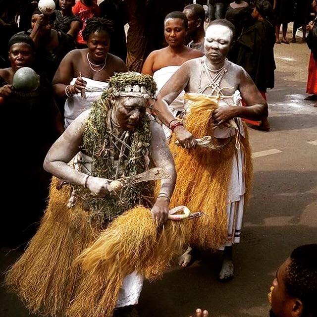 Ancestors and the traditional priesthood (Akom) of the Akan and Guan peoples